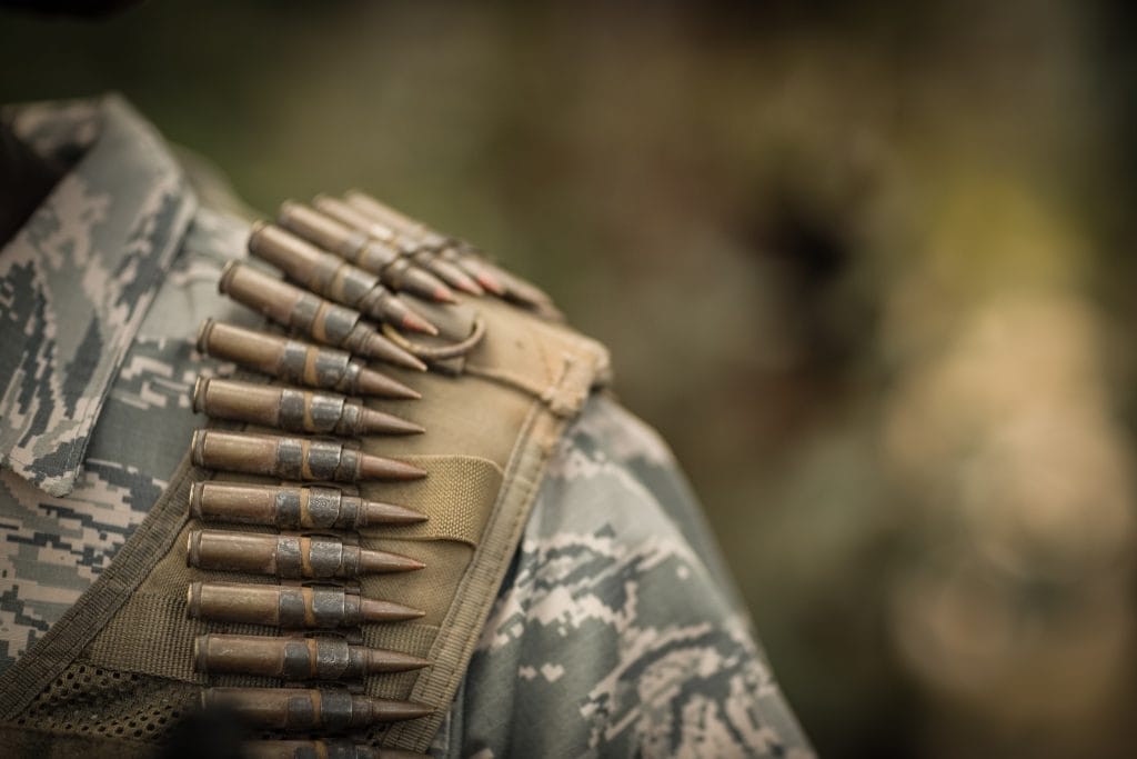 close up of military soldiers wearing ammunition 2025 04 03 15 37 28 utc
